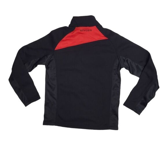 NEW Spyder black and red Verger 1/4 zip Outbound Stryke jacket pullover M - Picture 4 of 13